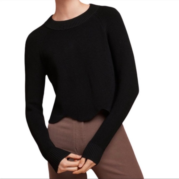 Wilfred Sweaters - Wilfred Sardou Sweater Scalloped Hem Cropped WOOL